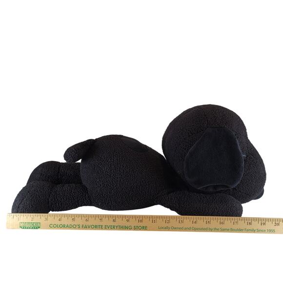 KAWS x Peanuts Snoopy Black Plush 20" Uniqlo Collab Limited Edition Stuffed Toy - Picture 12 of 16